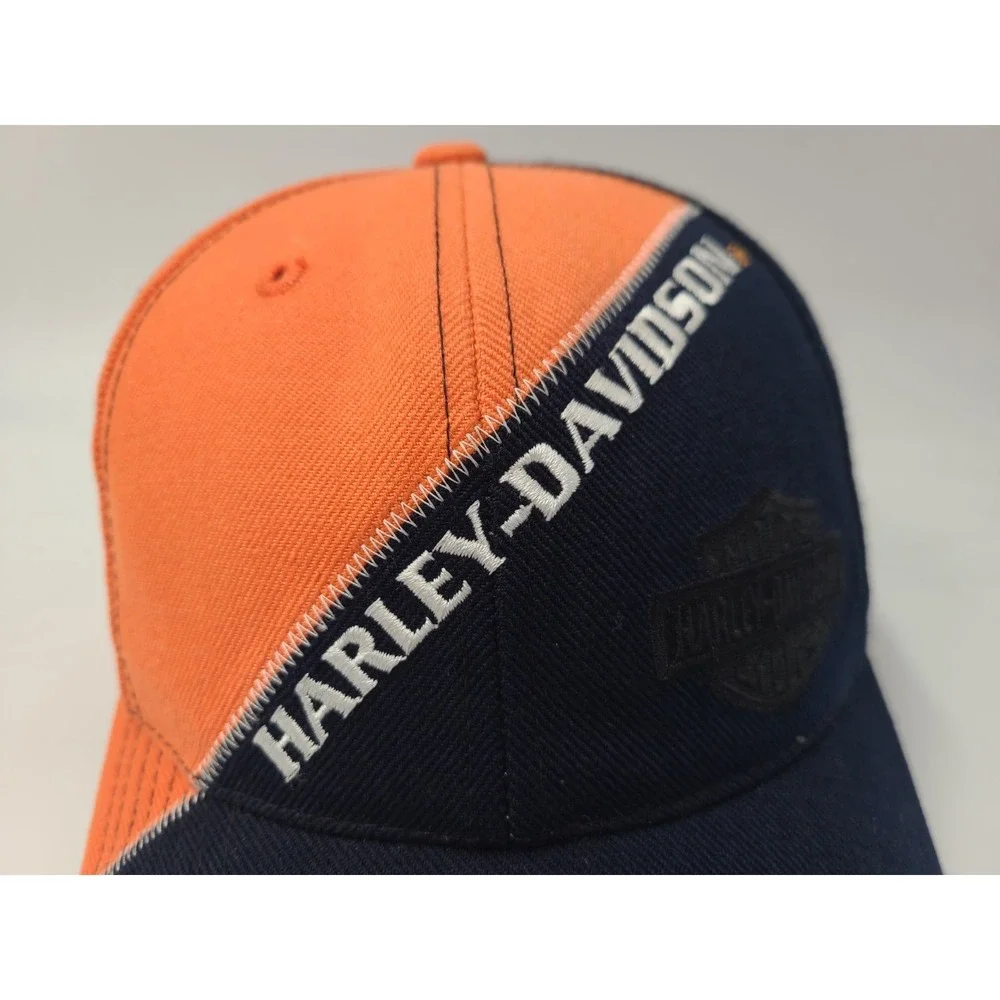 Vintage Harley Davidson Motorcycles American Needle Snapback Hat Cap‎ Wool Blend